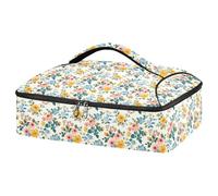 JUMBEAR Fragments Floraux Frais - Sac de Transport Isotherme pour Plats Chauds ou froids - Convient pour Le dîner, Les fêtes, Le Camping
