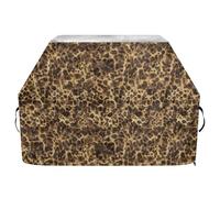 JUMBEAR Housse de barbecue à imprimé léopard pour Weber, Brinkmann, Char-Broil - Grande housse de barbecue robuste, résistante aux UV et imperméable, indéchirable (165 x 63,5 x 114 cm)