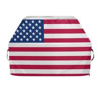 JUMBEAR Housse de barbecue avec drapeau américain pour Weber, Brinkmann, Char-Broil - Grande housse de barbecue robuste, résistante aux UV et imperméable, indéchirable (165 x 63,5 x 114 cm)