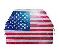 JUMBEAR Housse de barbecue avec drapeau américain pour Weber, Brinkmann, Char-Broil - Grande housse de barbecue robuste, résistante aux UV et imperméable, indéchirable (165 x 63,5 x 114 cm)