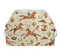 JUMBEAR Housse de barbecue Cowboys Riding Horses pour barbecue Weber, Brinkmann, Char-Broil - Grande housse de barbecue résistante aux UV et imperméable à l'eau indéchirable (165 x 63,5 x 114 cm)