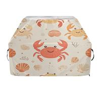 JUMBEAR Housse de barbecue en forme de crabe de dessin animé, pour Weber, Brinkmann, Char-Broil - Grande housse de barbecue robuste, résistante aux UV et imperméable, indéchirable (165 x 63,5 x 114 cm