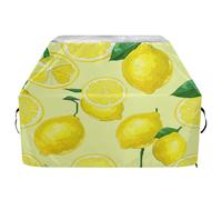 JUMBEAR Housse de barbecue Fresh Lemon pour barbecue Weber, Brinkmann, Char-Broil - Grande housse de barbecue robuste, résistante aux UV et imperméable, indéchirable (165 x 63,5 x 114 cm)