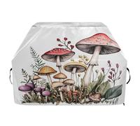JUMBEAR Housse de barbecue motif champignons sauvages, housse de barbecue compatible avec Weber, Brinkmann, Char-Broil - Grande housse de barbecue robuste, résistante aux UV et imperméable