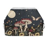 JUMBEAR Housse de barbecue motif champignons sauvages, housse de barbecue compatible avec Weber, Brinkmann, Char-Broil - Grande housse de barbecue robuste, résistante aux UV et imperméable