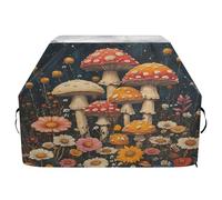 JUMBEAR Housse de barbecue motif champignons sauvages, housse de barbecue compatible avec Weber, Brinkmann, Char-Broil - Grande housse de barbecue robuste, résistante aux UV et imperméable
