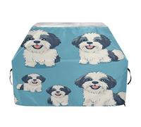JUMBEAR Housse de barbecue motif chien Shih Tzu mignon dessin animé pour Weber, Brinkmann, Char-Broil - Grande housse de barbecue résistante aux UV et imperméable indéchirable (165 x 63,5 x 114 cm)