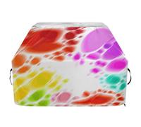 JUMBEAR Housse de barbecue Rainbow Tie Dyeing pour Weber, Brinkmann, Char-Broil - Grande housse de barbecue robuste, résistante aux UV et imperméable, indéchirable (165 x 63,5 x 114 cm)