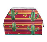 JUMBEAR Housse de barbecue style mexicain cactus pour Weber, Brinkmann, Char-Broil - Grande housse de barbecue résistante aux UV et imperméable à l'eau indéchirable (165 x 63,5 x 114 cm)