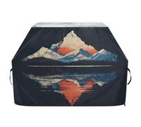 JUMBEAR Housse de barbecue Sunset Reflection pour Weber, Brinkmann, Char-Broil - Grande housse de barbecue robuste, résistante aux UV et imperméable, indéchirable (165 x 63,5 x 114 cm)