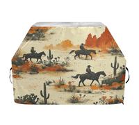 JUMBEAR Housse de barbecue Western North American Cowboy, compatible avec Weber, Brinkmann, Char-Broil - Grande housse de barbecue robuste, résistante aux UV et imperméable, indéchirable (165 x 63,5 x