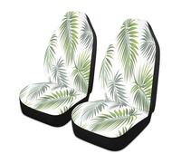 JUMBEAR Housse de siège de Voiture Motif Feuilles de Palmier Tropicales, antidérapante, Respirante, imperméable, Housse de siège Avant pour Voiture Universelle
