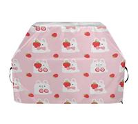JUMBEAR Housse pour barbecue Weber, Brinkmann, Char-Broil - Résistante aux UV et imperméable - Résistante aux déchirures - Motif lapin et fraise - 165 x 63,5 x 114 cm