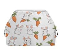 JUMBEAR Housse pour barbecue Weber, Brinkmann, Char-Broil - Très résistante aux UV et à l'eau - Résistante aux déchirures - Motif lapin et radis - 165 x 63,5 x 114 cm