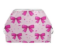 JUMBEAR Housse pour barbecue Weber, Brinkmann, Char-Broil - Très résistante aux UV et imperméable - Résistante aux déchirures - Motif nœuds roses - 165 x 63,5 x 114 cm