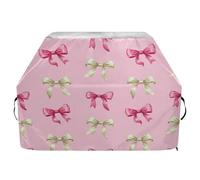 JUMBEAR Housse pour barbecue Weber, Brinkmann, Char-Broil - Très résistante aux UV et imperméable - Résistante aux déchirures - Motif nœuds roses - 165 x 63,5 x 114 cm