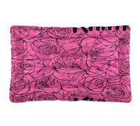 JUMBEAR Kiss Me Lit à motif sans couture pour animal de compagnie, matelas de cage pour chien et chat, lit doux et confortable pour chats et chiens, 91,4 x 61 cm