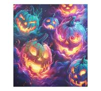 JUMBEAR Magnifique aimant coloré en forme de citrouille pour lave-vaisselle - Autocollant magnétique imperméable pour réfrigérateur - Décoration pour la maison et la cuisine - 58,4 x 66 cm