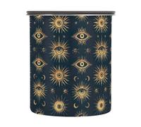JUMBEAR Mysterious Eye Of The Sun Boîte à café hermétique en acier inoxydable pour grains de café, thé, noix, sucre 900 ml