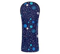 JUMBEAR Planets and Stars Housse de club de golf pour conducteur/bois de parcours/hybride, 1 lot de couvre-club de golf en cuir synthétique avec étiquette numérotée