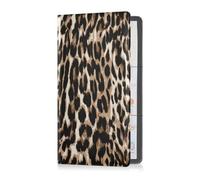 JUMBEAR Porte-documents de voiture en cuir avec motif léopard, pour permis de conduire, carte d'identité, a, 24x26cm