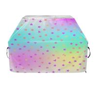 JUMBEAR Rainbow Stars Housse de barbecue pour barbecue Weber, Brinkmann, Char-Broil - Grande housse de barbecue robuste, résistante aux UV et imperméable, indéchirable (165 x 63,5 x 114 cm)