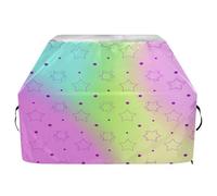 JUMBEAR Rainbow Stars Housse de barbecue pour barbecue Weber, Brinkmann, Char-Broil - Grande housse de barbecue robuste, résistante aux UV et imperméable, indéchirable (165 x 63,5 x 114 cm)