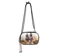JUMBEAR Sac à bandoulière North American Desert Cowboy pour femme et homme, sac à main à bandoulière, sac à main pour téléphone, portefeuille pour femmes, filles, voyage, shopping, travail, usage