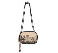 JUMBEAR Sac à bandoulière North American Desert Cowboy pour femme et homme, sac à main à bandoulière, sac à main pour téléphone, portefeuille pour femmes, filles, voyage, shopping, travail, usage