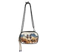 JUMBEAR Sac à bandoulière North American Desert Cowboy pour femme et homme, sac à main à bandoulière, sac à main pour téléphone, portefeuille pour femmes, filles, voyage, shopping, travail, usage