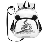 JUMBEAR Sac à dos de moto pour garçons et filles, sac à dos pour tout-petits avec oreilles mignonnes, sac d'école maternelle et primaire, taille S, a, S: 25.5×12.5×29.5cm