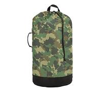 JUMBEAR Sac à linge militaire vert camouflage avec cordon de serrage, étanche, durable, panier de rangement pour vêtements sales, panier à linge avec bretelles