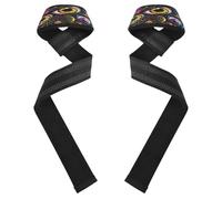JUMBEAR Sangles d'haltérophilie colorées citrouille et soutien des yeux rembourré en néoprène pour musculation, haltérophilie, entraînement en coton doux, musculation gym fitness
