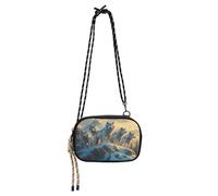 JUMBEAR Snow Mountain Wolf - Sac à bandoulière pour homme et femme - Sac à main pour téléphone - Portefeuille pour femmes, filles, voyage, shopping, travail, usage quotidien