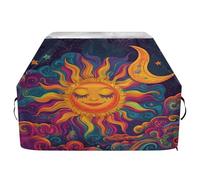JUMBEAR Sun and Moon Housse de protection pour barbecue Weber, Brinkmann, Char-Broil - Grande housse de barbecue robuste, résistante aux UV et à l'eau, indéchirable (165 x 63,5 x 114 cm)