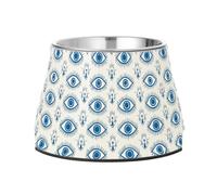 JUMBEAR The Eye of Blue Art Gamelles antidérapantes en acier inoxydable pour chiens et chats de petite, moyenne et grande taille