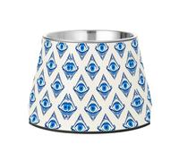 JUMBEAR The Eye of Blue Art Gamelles antidérapantes en acier inoxydable pour chiens et chats de petite, moyenne et grande taille