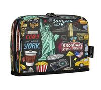 JUMBEAR Trousse à crayons Statue de la Liberté - Grande capacité - Pochette pour papeterie, bureau, maquillage - Avec fermeture éclair - Pour l'école, le bureau, les voyages