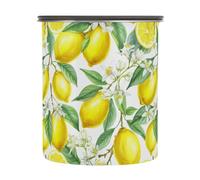 JUMBEAR Yellow Lemons Boîte à café hermétique en acier inoxydable pour grains de café, thé, noix, sucre 900 ml