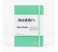Jumble & Co Moodler Agenda semainier 2023 A5 Bleu sarcelle - Journal hebdomadaire avec pages pointillées