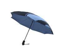 Jumble & Co Ups & Downs Parapluie automatique compact et résistant à l'eau, bleu, 30 cm, Parapluie automatique compact et résistant avec différents motifs en haut et en dessous