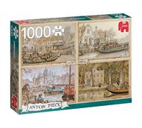 Jumbo 1000 Premium Collection Anton Pieck, Péniches