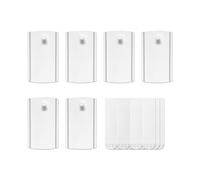 Jumbo Accroche Universelle Adhésive pour Tableaux, 6 Plastique Cintres pour Tableaux, 16 Grandes Bandes Adhésives Amovible, Crochets sans Dommages, très Résistants, Accroche Tableau sans Percer