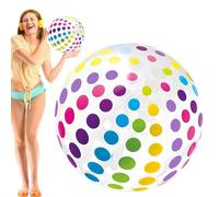 Jumbo Ball De Plage De 16 Pouces - Jouet De Piscine Gonflable Extra-fort Pour Le Lac, L'océan Et La Cour Du Plaisir | Bright Rainbow Party Favors For Summer, BBQS, Travel & Holiday Events (BPA Gratuit