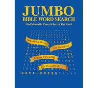 Jumbo Bible Word Search: Find Strength, Peace & Joy In The Word: 100 Uplifting Themes with Oversized 28-pt Grids and No Backward Words