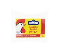 JUMBO - Bouillon Poulet Halal, 8 Cubes de 10g - Lot De 6