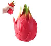 Jumbo Dragon Fruit Squishy Stress Relief Toy, Realistic Slow Rising Fruit Squishy, Soft Squeeze Fidget Toy, Giant Dragonfruit (1 PC)