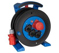 Jumbo Enrouleur de câble 2.0 25 m H07RN-F 5G2,5 mm² noir 3 x 230 V + 1 x CEE 16 A 5 broches 6 h
