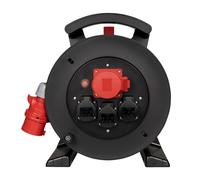 Jumbo Enrouleur de câble 2.0 30 m H07RN-F 5G2,5 mm² noir 3 x 230 V + 1 x CEE 16 A 5 broches 6 h