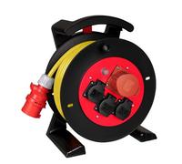 Jumbo Enrouleur de câble 2.0 30 m N07V3V3-F 5G2,5 jaune 3 x 230 V + 1 x CEE 16 A 5 broches 6 h